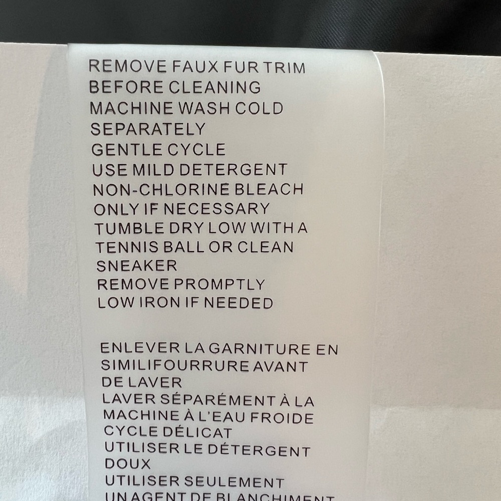 NWT Vince Camuto Quilted Down Fill Bomber Coat with Faux Fur Navy Black XL Women - Picture 15 of 16